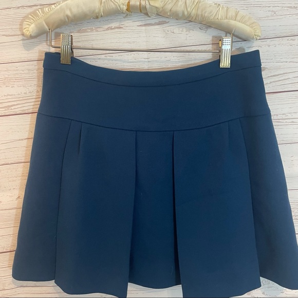 NWT J. Crew Caravan Blue Box Pleat Skirt - Picture 6 of 6